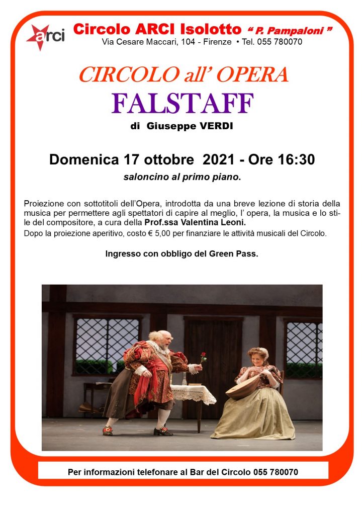 Circolo ARCI Isolotto :: Circolo al'Opera: Falstaff